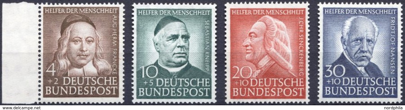 BUNDESREPUBLIK 173-76 **, 1953, Helfer Der Menschheit, Prachtsatz, Mi. 85.- - Usados