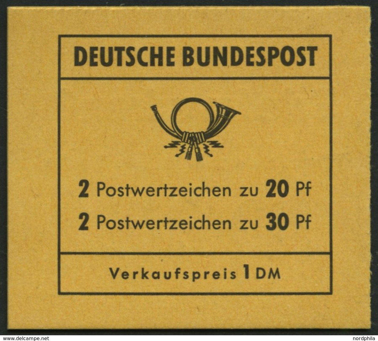 MARKENHEFTCHEN MH 14e **, 1968, Markenheftchen Brandenburger Tor, 2. Deckelseite: DBZ, Pracht, Mi. 100.- - Altri & Non Classificati