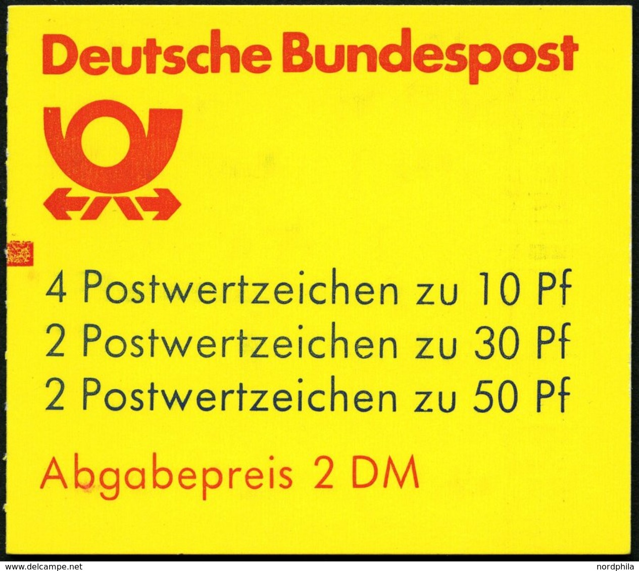 ZUSAMMENDRUCKE MH 22ah **, 1987, Markenheftchen Burgen Und Schlösser, 2. Deckelseite: WWF, Mit Zählbalken, Pracht, Mi. 6 - Altri & Non Classificati