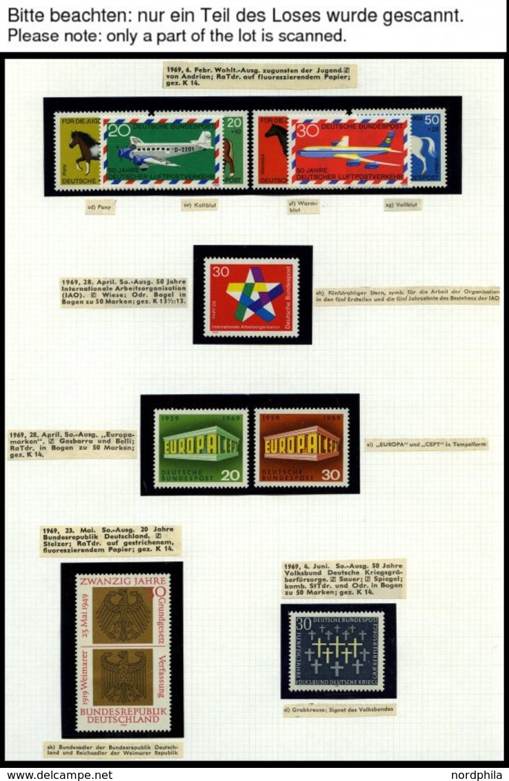 JAHRGÄNGE 576-699 **, 1969-71, 3 In Den Hauptnummern Komplette Jahrgänge, Pracht - Used Stamps
