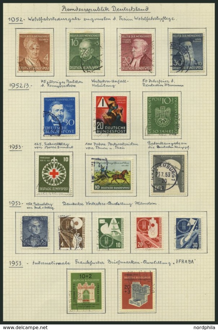 SAMMLUNGEN O, Bis Auf Mi.Nr. 139/40 In Den Hauptnummern Komplette Sauber Gestempelte Sammlung Bundesrepublik Von 1949-83 - Oblitérés