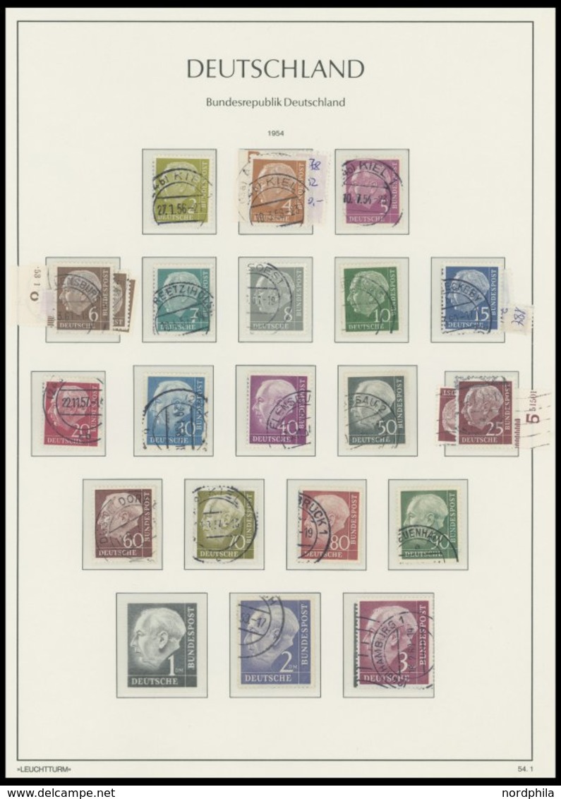 SAMMLUNGEN O, 1949-1988, Gestempelte Sammlung Bundesrepublik Mit Vielen Guten Ersten Ausgaben, Fast Nur Prachterhaltung, - Used Stamps