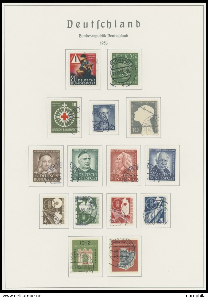 SAMMLUNGEN O, Fast Komplette Gestempelte Sammlung Bundesrepublik Von 1949-73 Im Leuchtturmalbum Mit Vielen Guten Ausgabe - Used Stamps