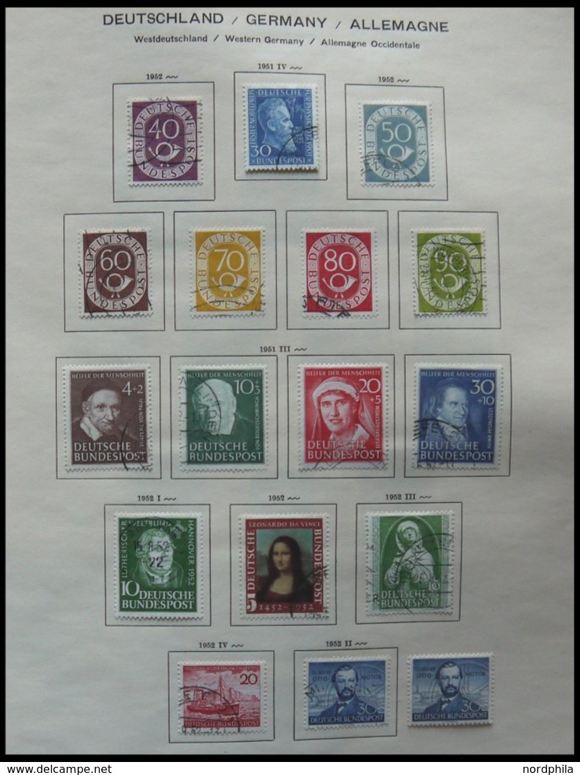 SAMMLUNGEN O,*,** , Sammlung Bundesrepublik Bis 1976 Mit Vielen Guten Werten Im Schaubek Album, Fast Nur Prachterhaltung - Used Stamps