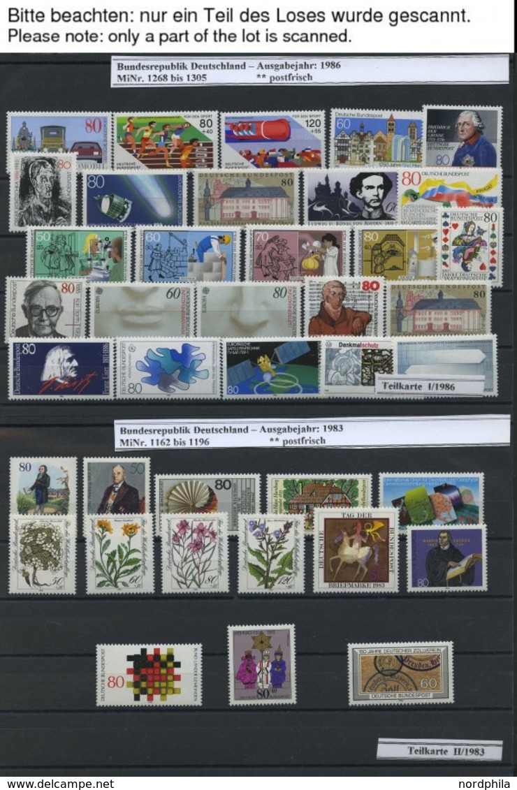 LOTS **, 1986-89, Partie Verschiedener Kompletter Ausgaben, Pracht, Mi. Ca. 500.- - Used Stamps