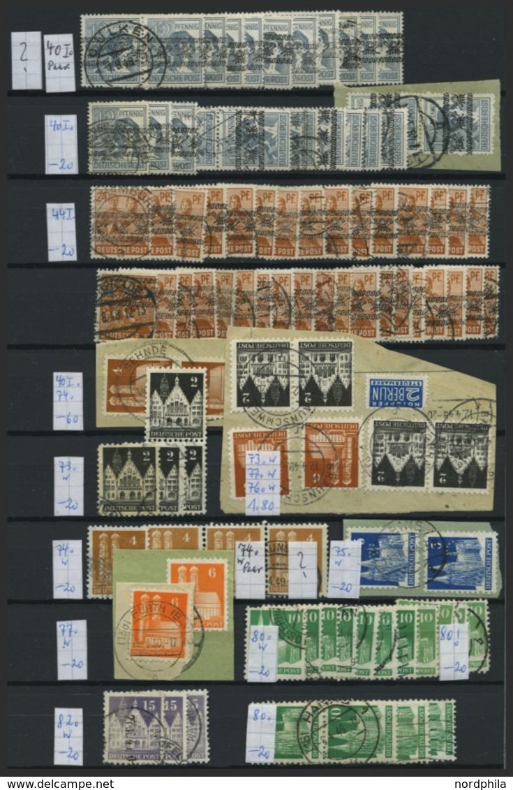 LOTS O, 1946-79, Sauberes Lagerbuch Bund Gestempelt, Besichtigen!, Mi. 2004: Nach Angabe 2230.- - Used Stamps