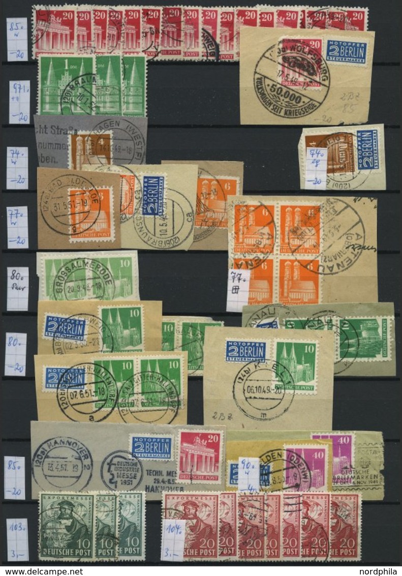 LOTS O, 1946-79, Sauberes Lagerbuch Bund Gestempelt, Besichtigen!, Mi. 2004: Nach Angabe 2230.- - Used Stamps