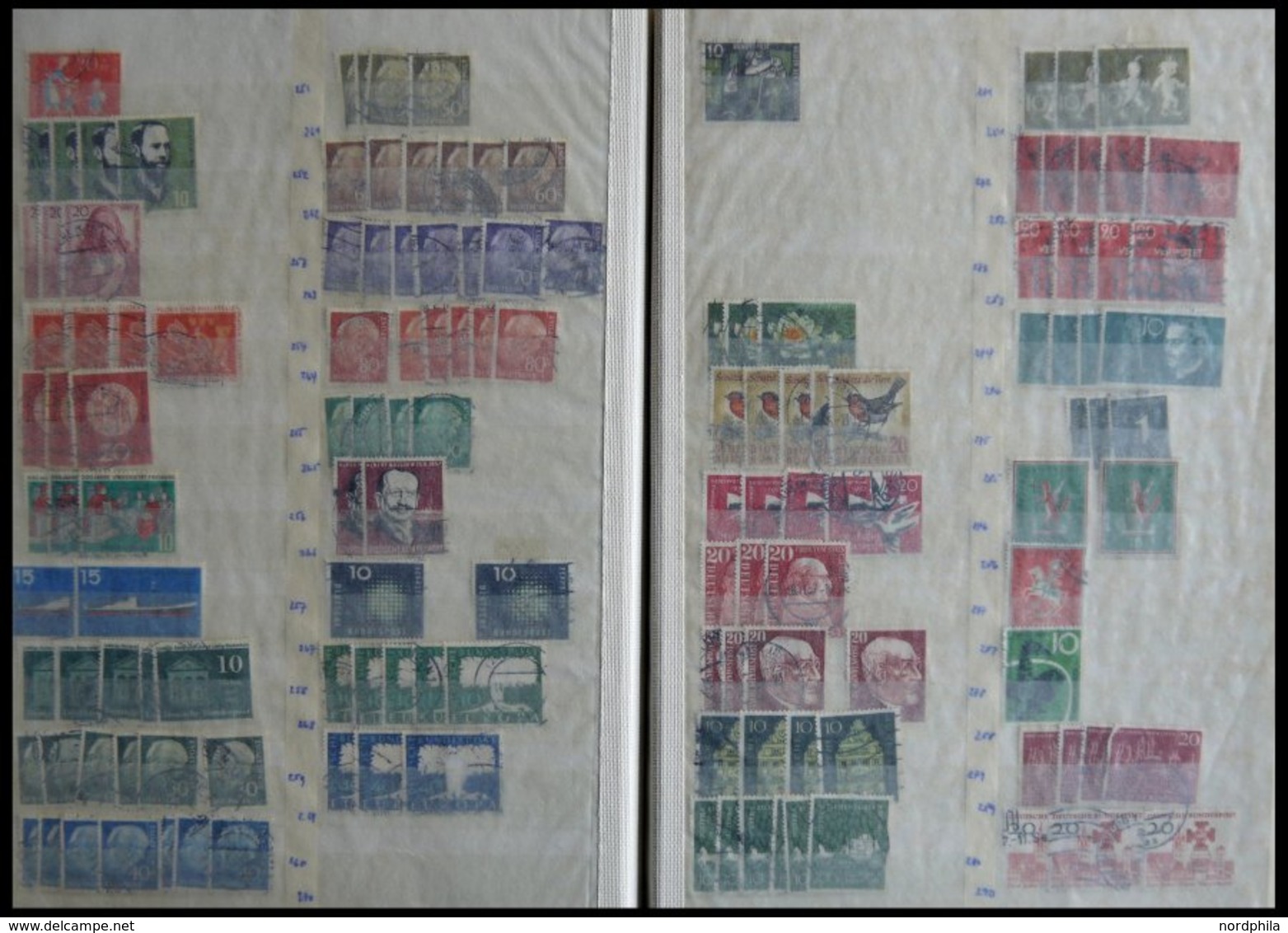 LOTS O,** , Fast Nur Gestempelte Dublettenpartie Bundesrepublik Von Ca. 1951-92, Fast Nur Prachterhaltung - Used Stamps