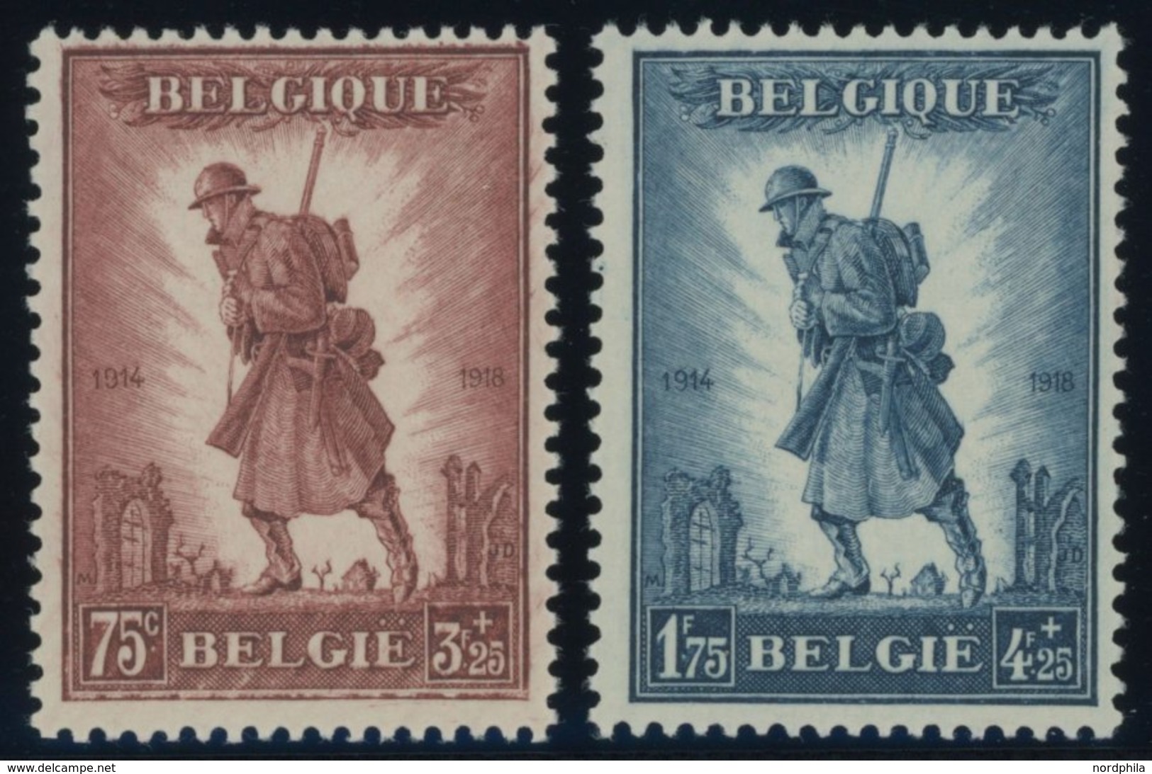 BELGIEN 342/3 **, 1932, Infanterie, Pracht, Mi. 400.- - Otros & Sin Clasificación