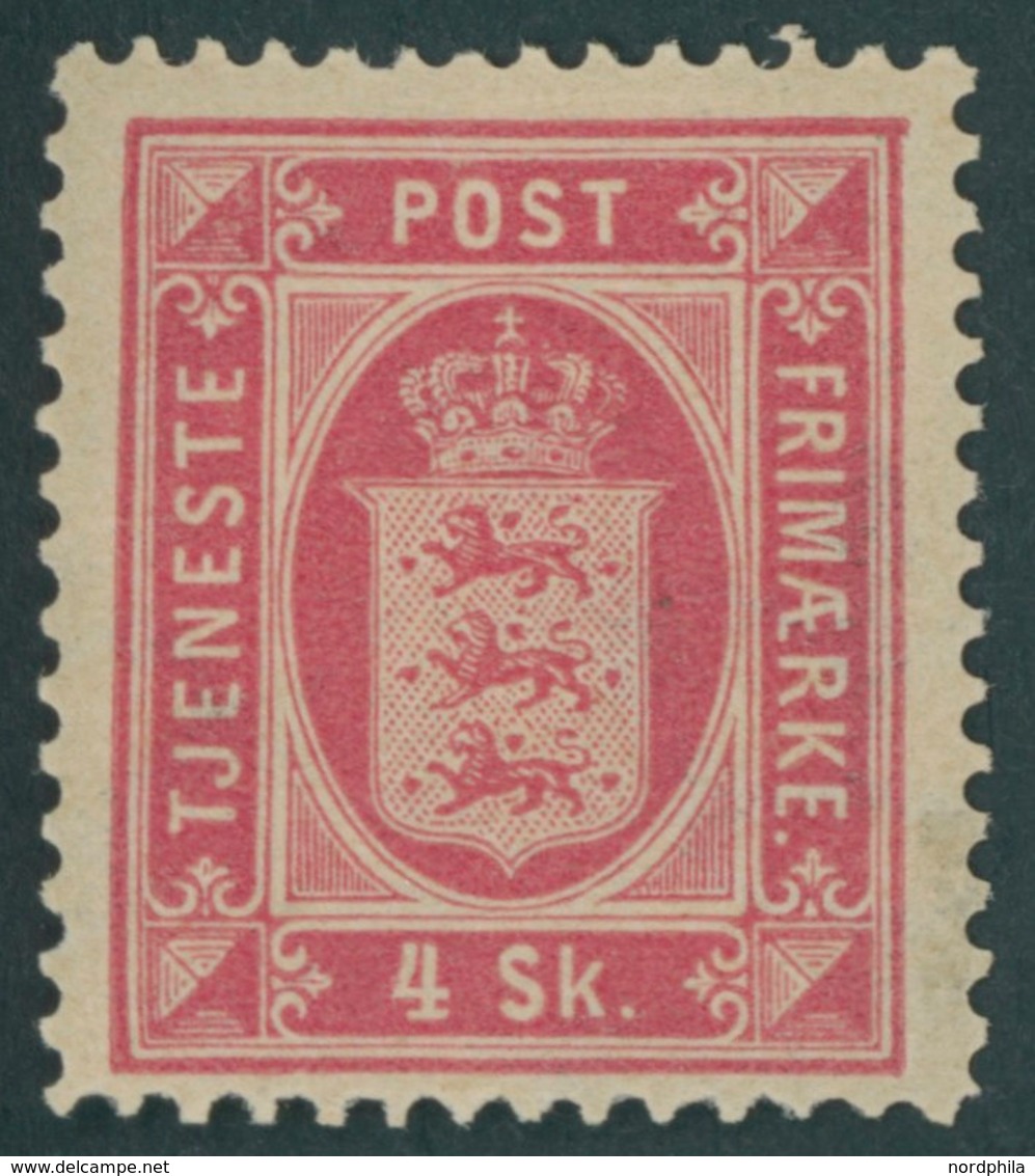 DIENSTMARKEN D 2A *, 1871, 4 S. Rosa, Gezähnt K 14:131/2, Falzrest, Pracht, Mi. 120.- - Altri & Non Classificati