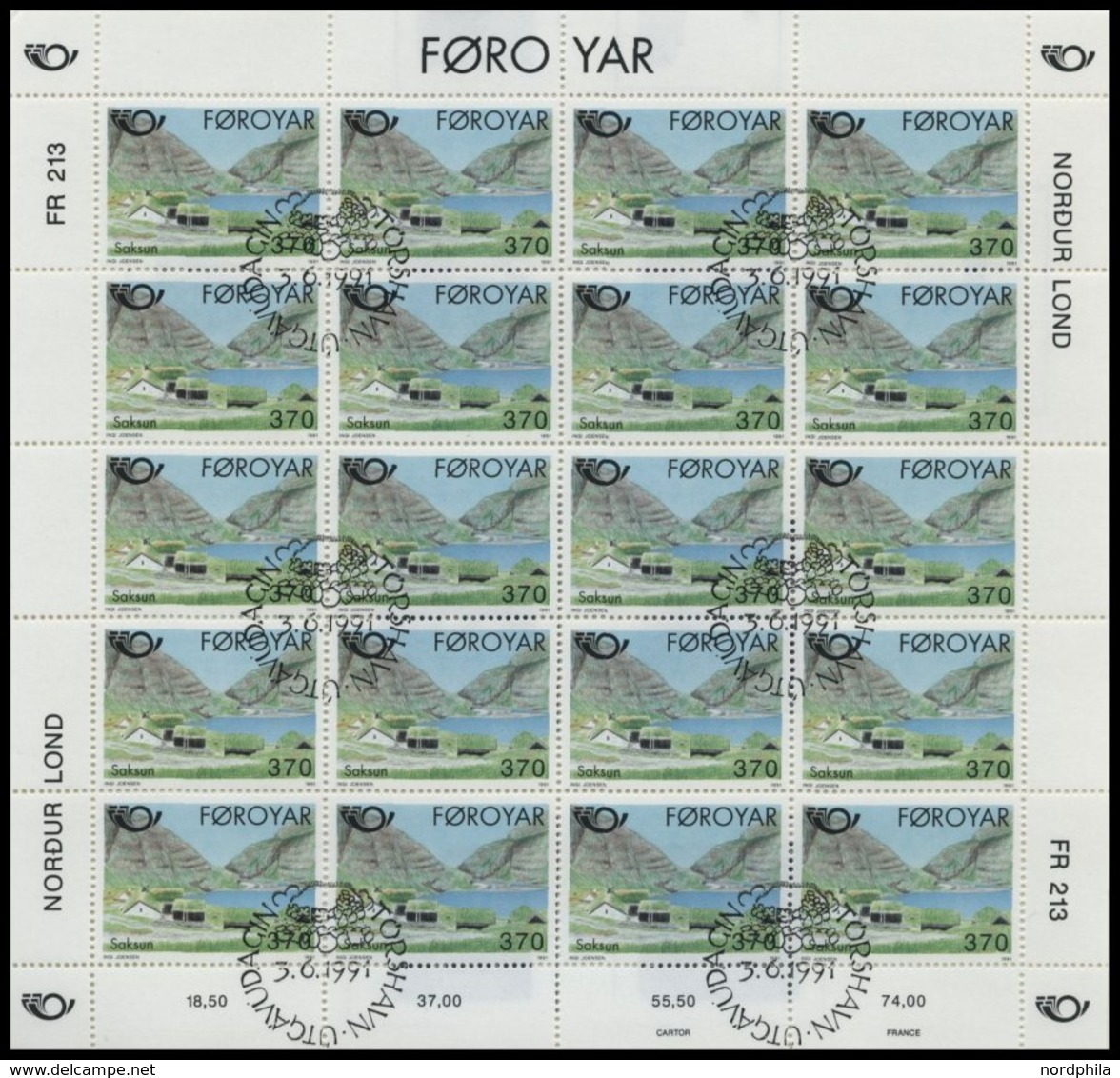 FÄRÖER 219/20KB O, 1991, Tourismus In Kleinbogen, Pracht, Mi. 80.- - Sonstige & Ohne Zuordnung