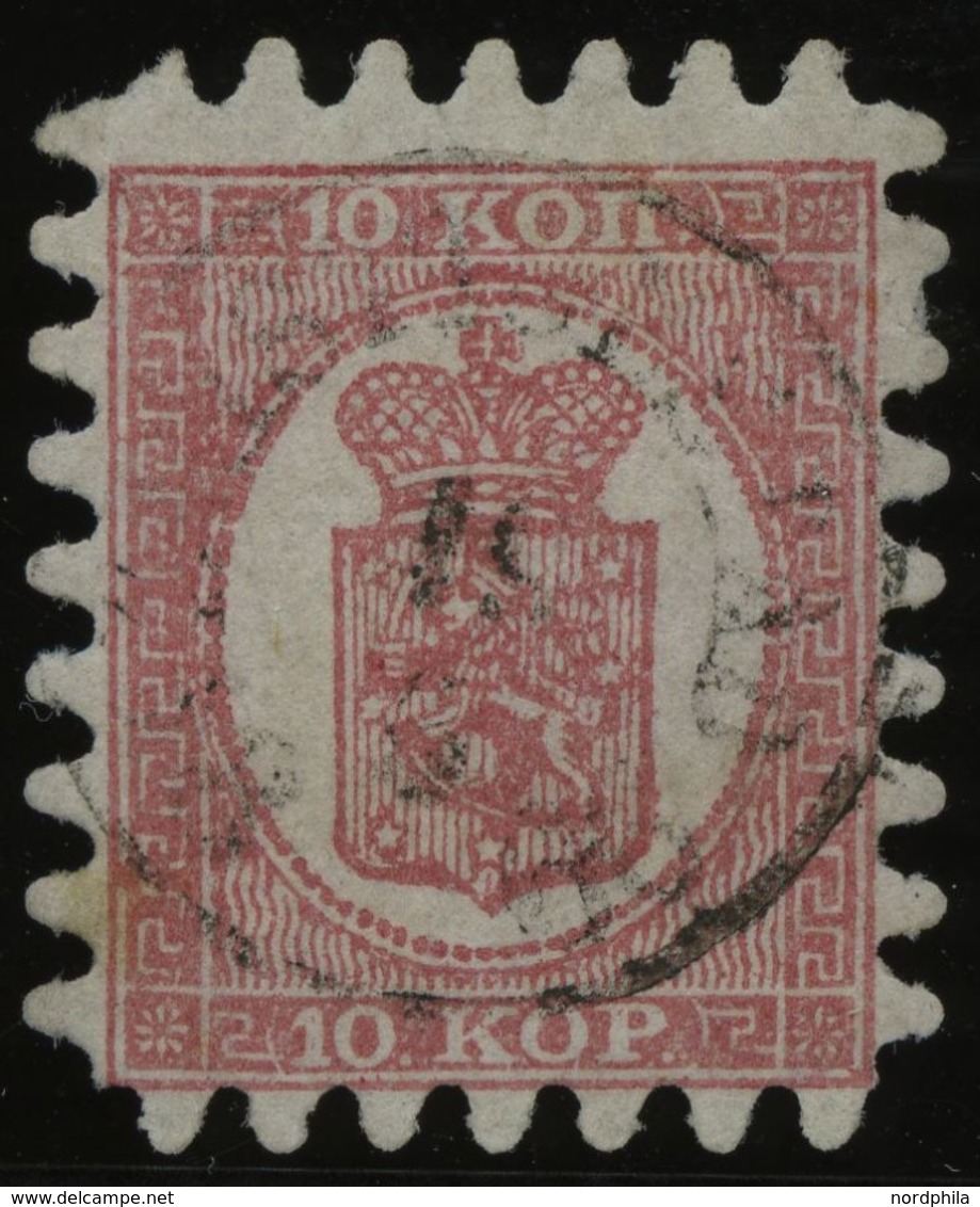 FINNLAND 4Bx O, 1865, 10 K. Rosakarmin Auf Rosa, Alle Zungen, Pracht, Mi. 200.- - Autres & Non Classés