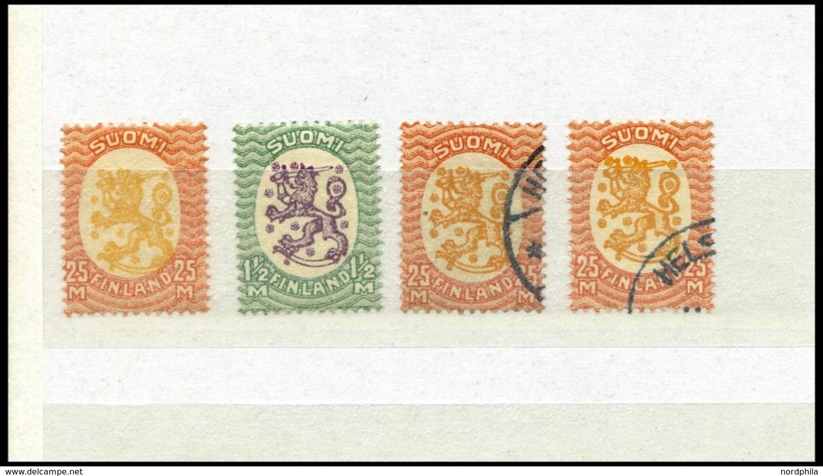 SAMMLUNGEN Aus 20-137 O,*,** , 1885-1929, Kleine, Meist Gestempelte Partie Mit Guten Mittleren Werten, Etwas Unterschied - Colecciones