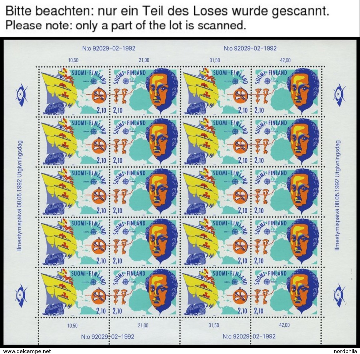SAMMLUNGEN KB **, 1992-2002, Europa In 9 Kleinbogen, Pracht, Mi. 305.- - Colecciones