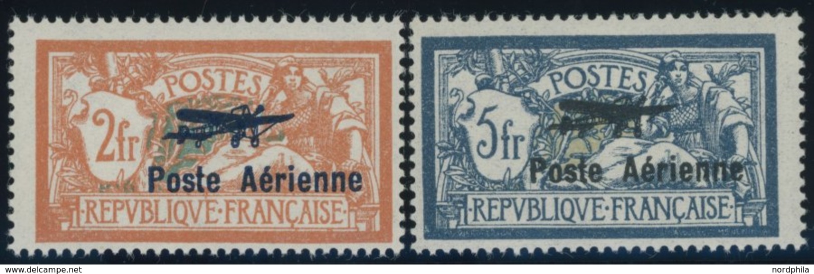 FRANKREICH 220/1 **, 1927, Flug- Und Navigationsausstellung, Pracht, Mi. 650.- - Autres & Non Classés