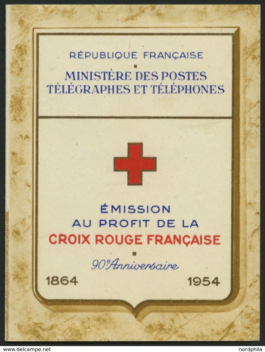 FRANKREICH 1052/3 MH **, 1954, Markenheftchen Rotes Kreuz, Pracht, Mi. 140.- - Altri & Non Classificati