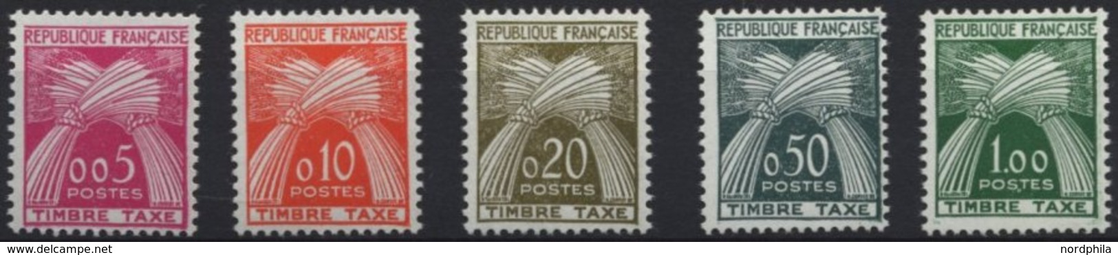 PORTOMARKEN P 93-97 **, 1960, Weizengarben, Prachtsatz, Mi. 70.- - Timbres-taxe