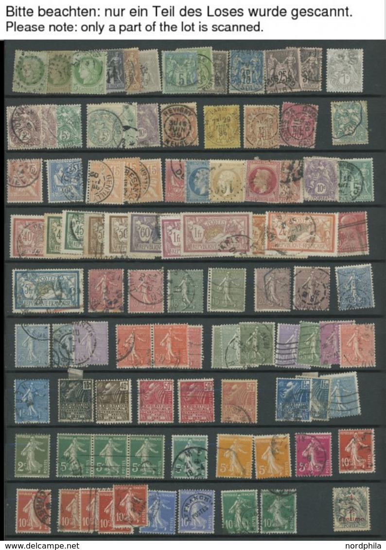 LOTS O.*,** , Ca. 1870-1973, Partie Frankreich Mit Mittleren Ausgaben Im Einsteckbuch, Fast Nur Prachterhaltung - Colecciones Completas