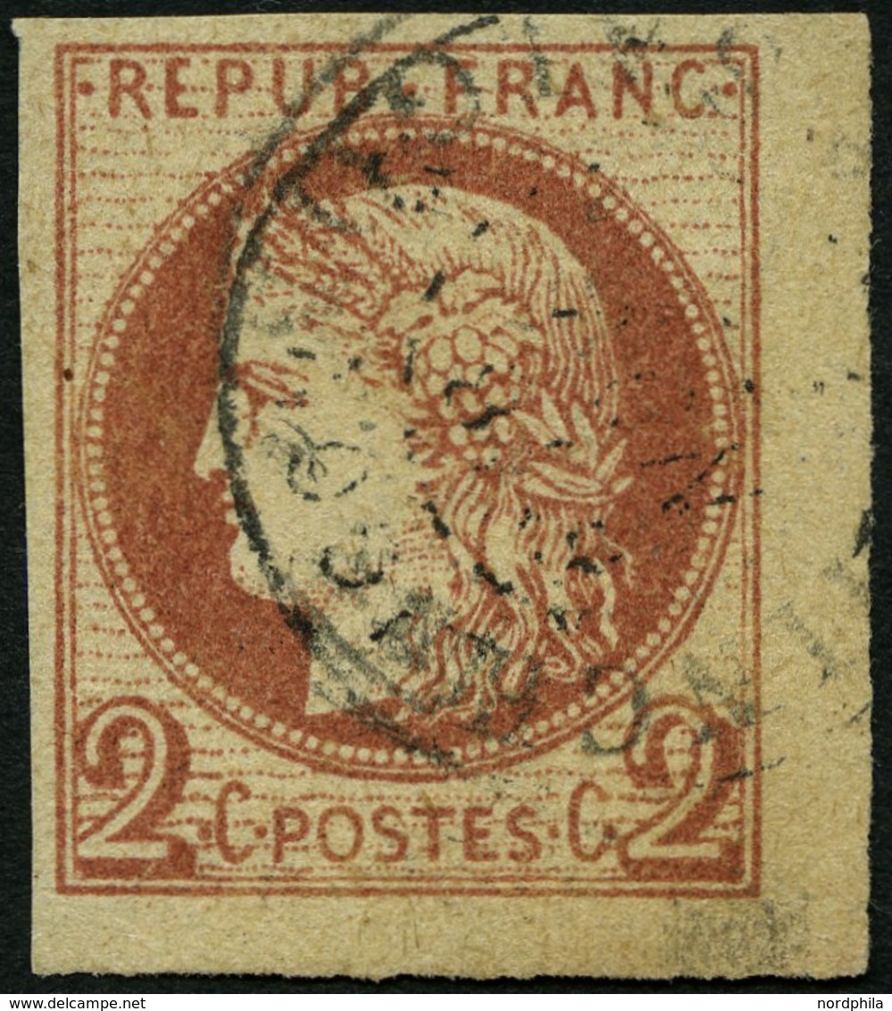 F.KOL ALLGEMEINE AUSGABEN 15 O, 1876, 2 C. Rotbraun, Feinst (punkthelle Stelle), Mi. 900.- - Otros & Sin Clasificación