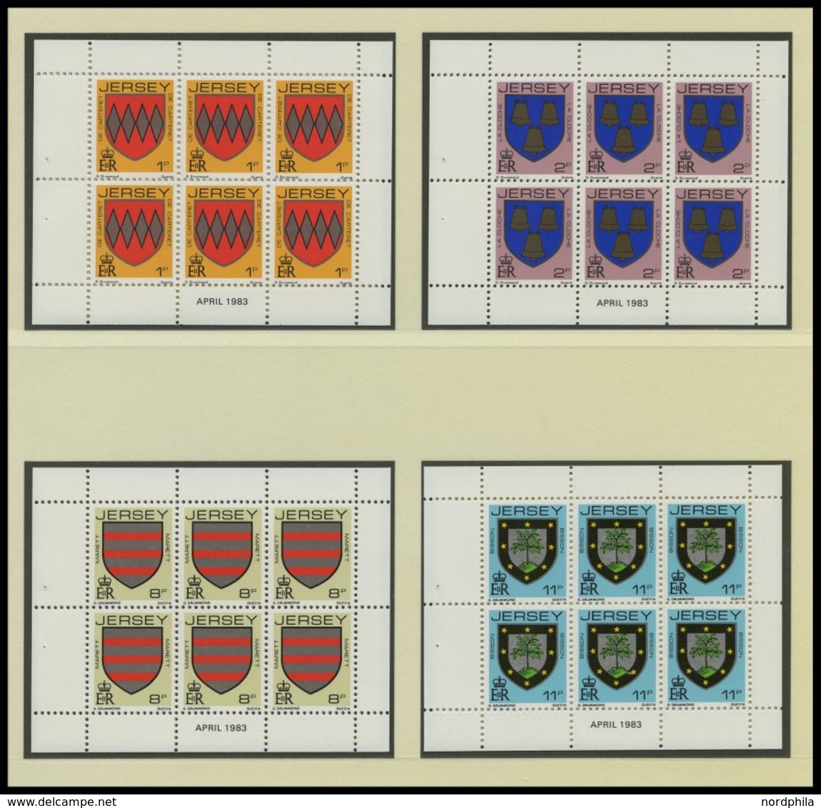 SAMMLUNGEN, LOTS Bl.,KB,H-Bl. **, 1976-86, Kleine Partie Verschiedener Blocks, Kleinbogen Und Heftchenblätter Großbritan - Sammlungen