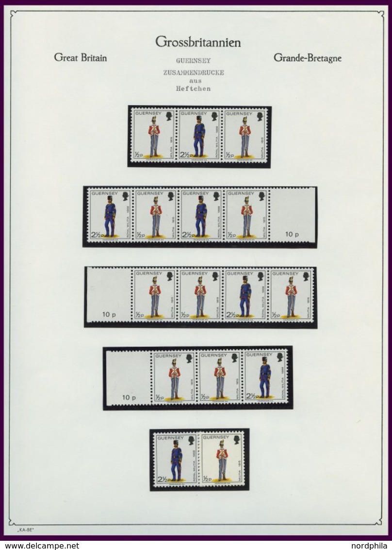 GUERNSEY **, komplette postfrische Sammlung Guernsey von 1969-83 auf KA-BE-Seiten, Prachterhaltung, Mi. 270.-