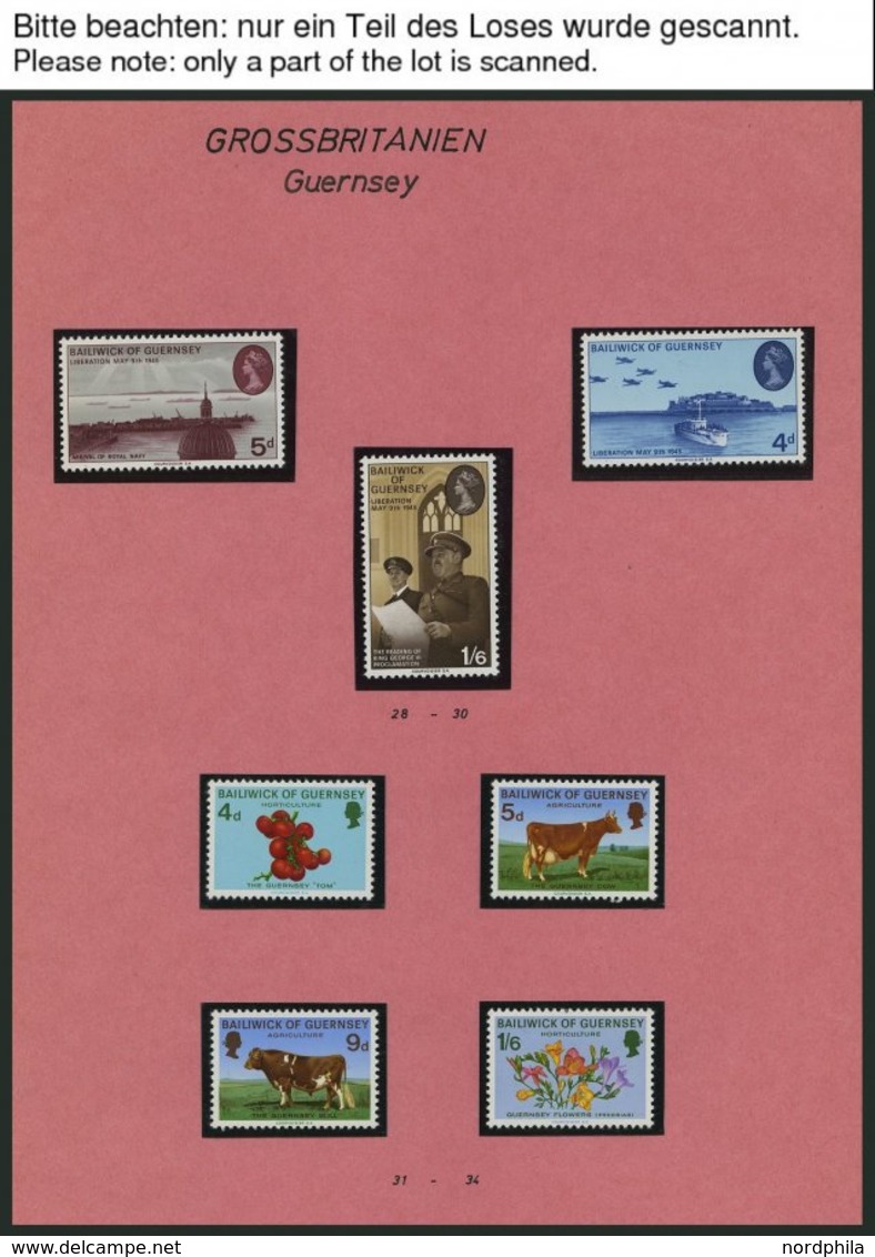 GUERNSEY **, 1970-81, Partie Verschiedener Kompletter Ausgaben, Pracht, Mi. 150.- - Guernesey