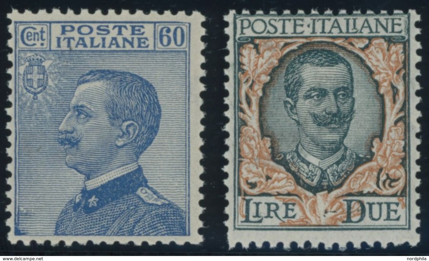 ITALIEN 186/7 **, 1923, König Viktor Emanuel III, Postfrisch, Pracht, Mi. 75.- - Sin Clasificación