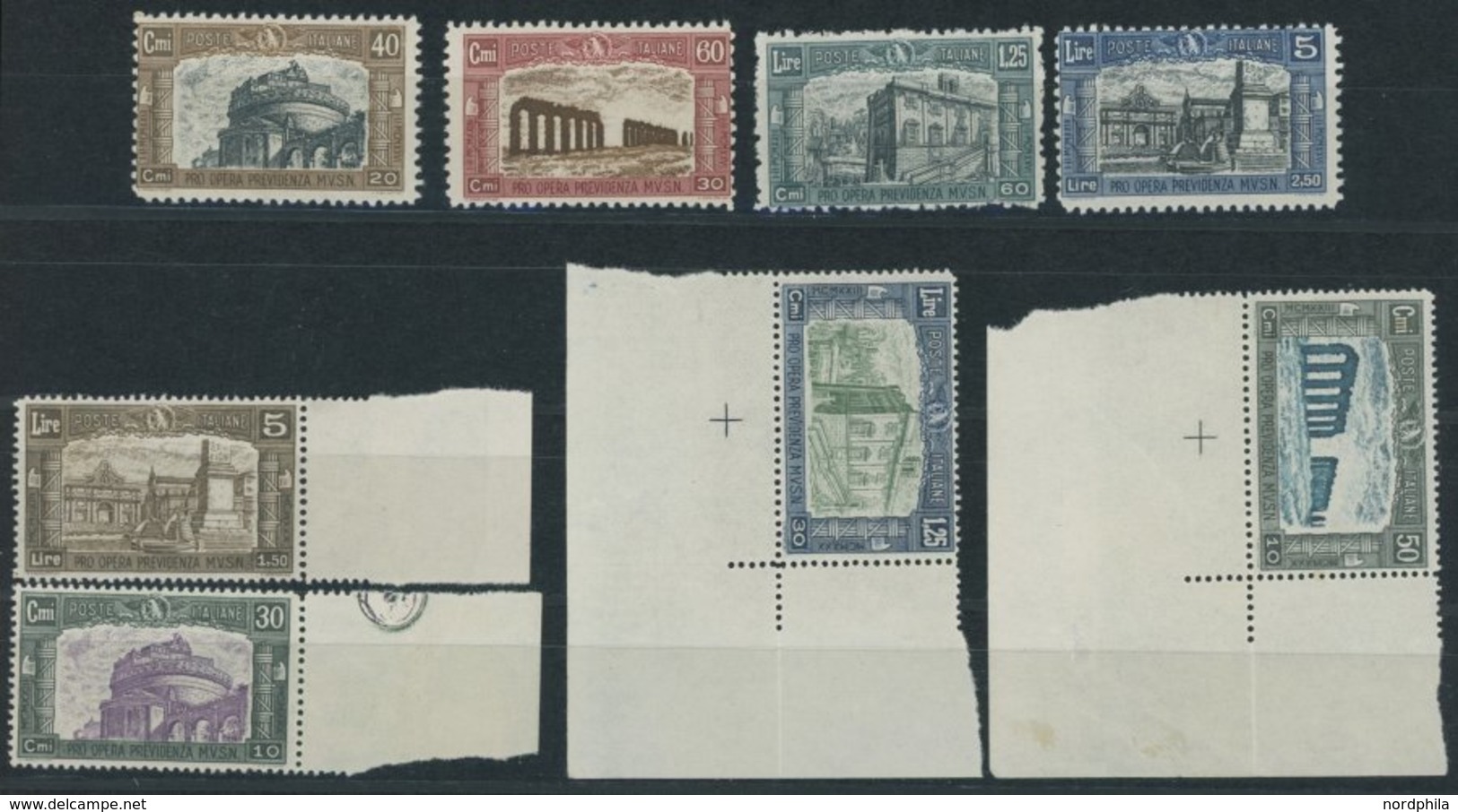 ITALIEN 249-52,333-36 **, 1926/30, Nationalmiliz I Und III, 2 Postfrische Prachtsätze, Mi. 65.- - Sin Clasificación