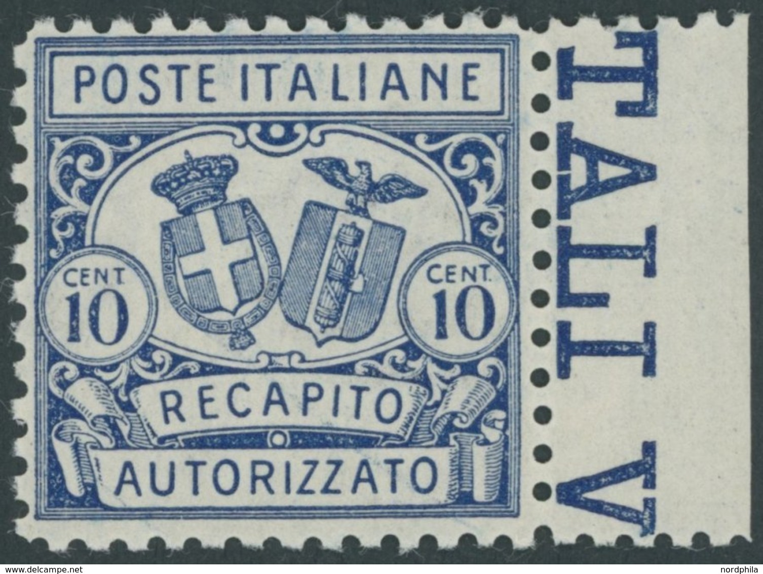 GEBÜHRENMARKEN FÜR BRIEFE 1A/B **, 1928, 10 C. Blau, Gezähnt 11 Und 14, 2 Postfrische Prachtwerte, Mi. 62.- - Ohne Zuordnung