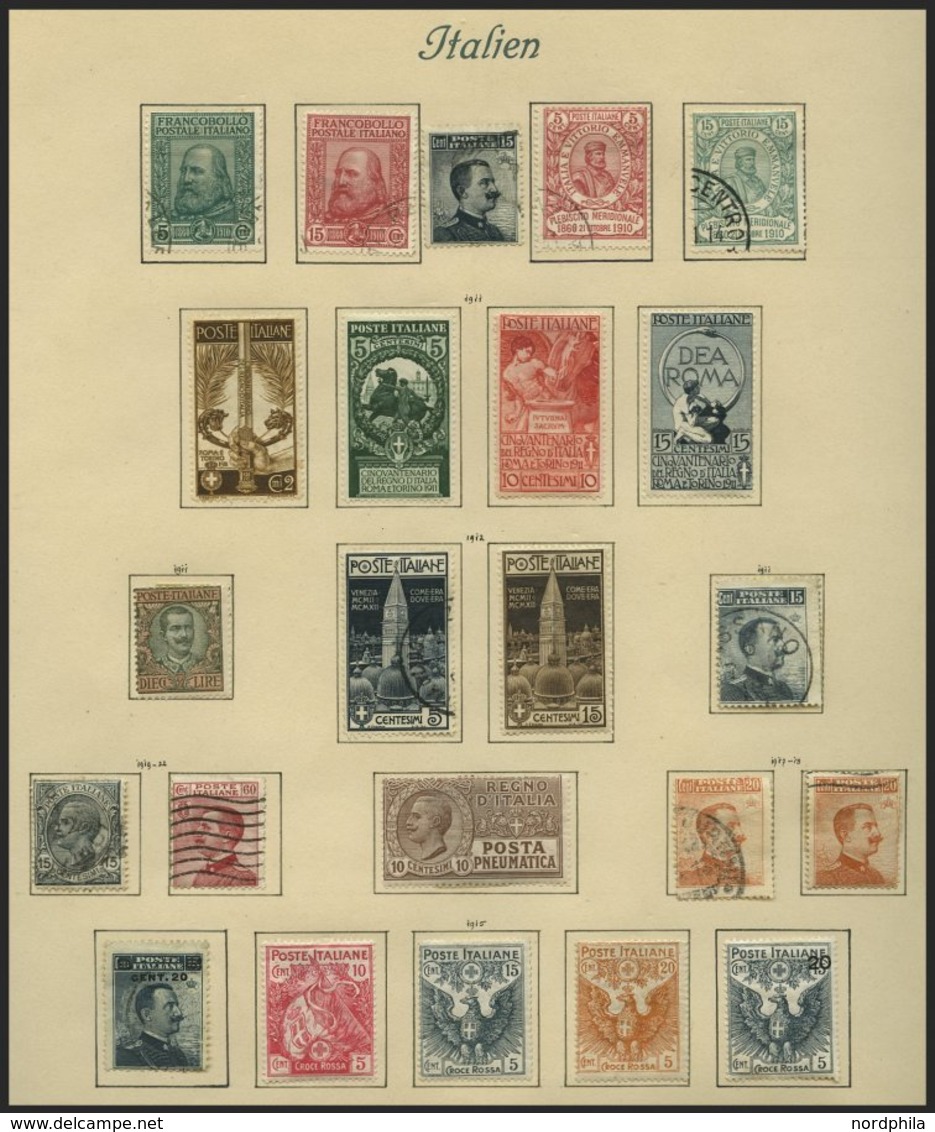 SAMMLUNGEN, LOTS O, *, Interessante Reichhaltige Alte Sammlung Italien Bis 1941, Mit Vielen Guten Werten Und Sätzen, Erh - Colecciones