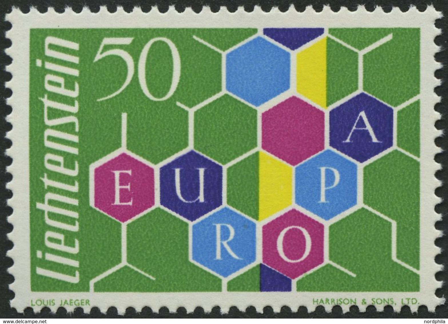 LIECHTENSTEIN 398 **, 1960, 50 Rp. Europa, Pracht, Mi. 60.- - Autres & Non Classés