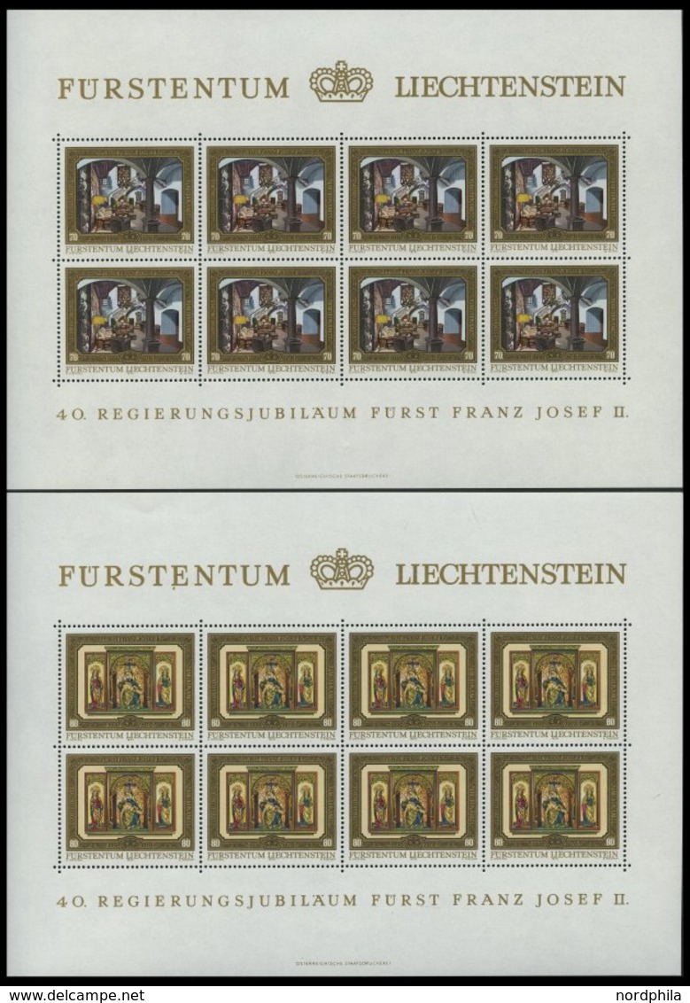 LIECHTENSTEIN 706-09KB **, 1978, 40. Jahrestag Der Thronbesteigung Im Kleinbogensatz, Pracht, Mi. 70.- - Autres & Non Classés