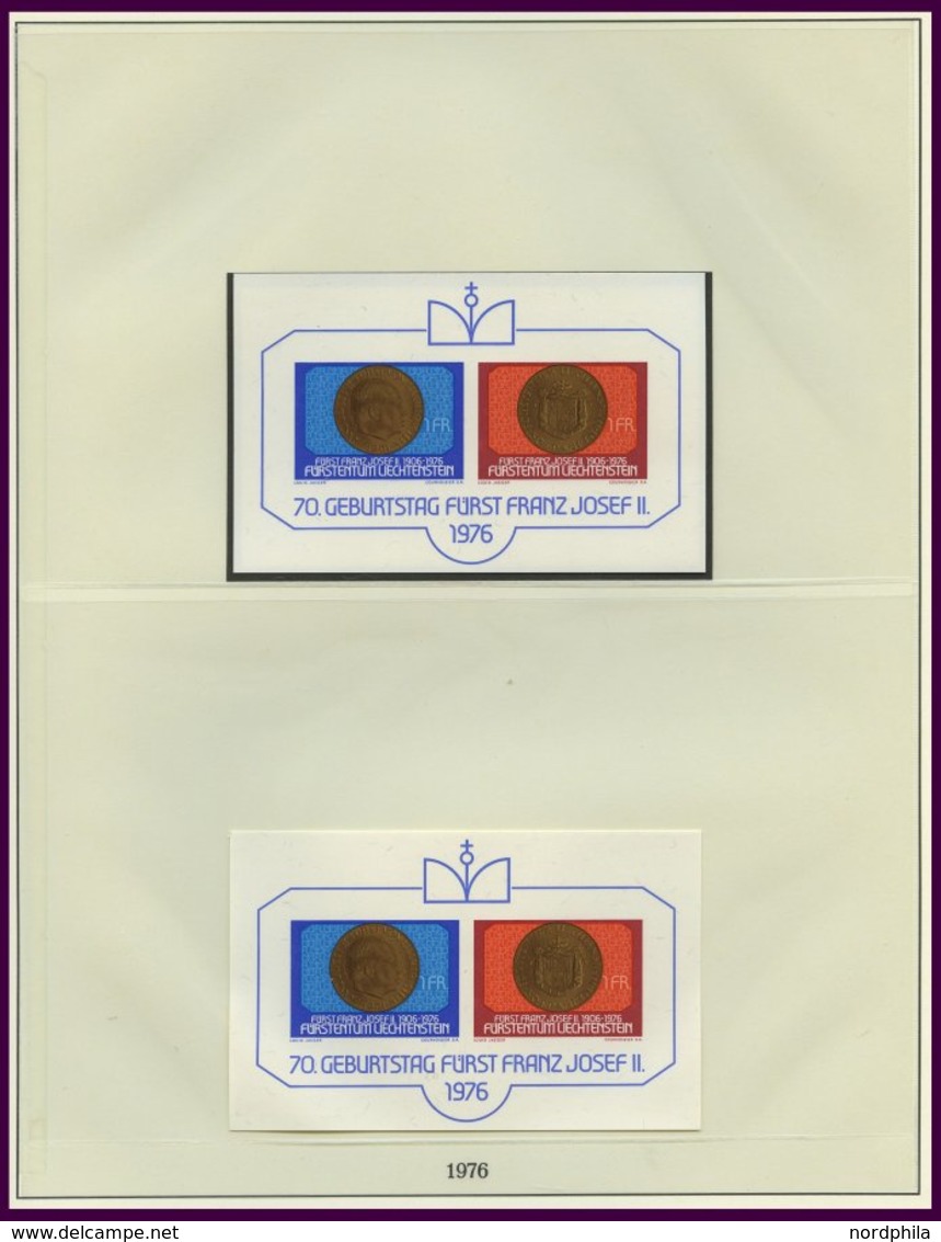 SAMMLUNGEN, LOTS **, Komplette Postfrische Sammlung Liechtenstein Von 1972-92 Im Lindner Falzlosalbum, Prachterhaltung - Lotti/Collezioni