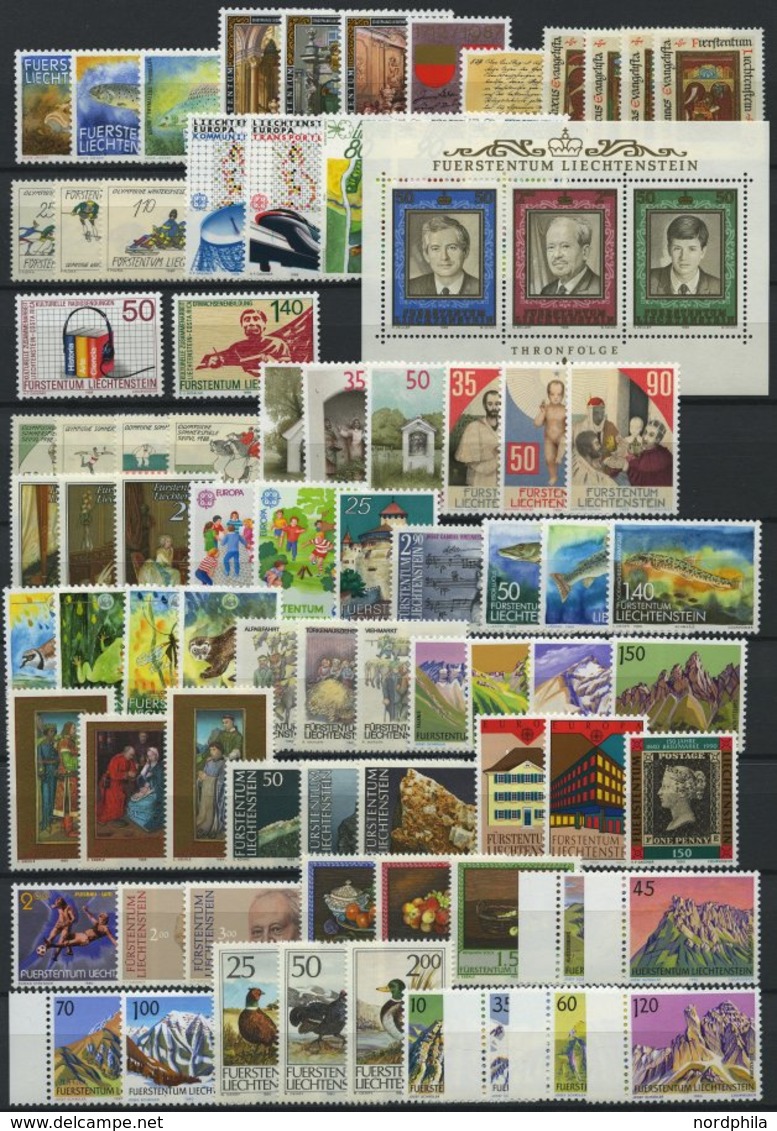 SAMMLUNGEN **, Komplette Postfrische Sammlung Liechtenstein Von 1981-90, Prachterhaltung - Lotti/Collezioni