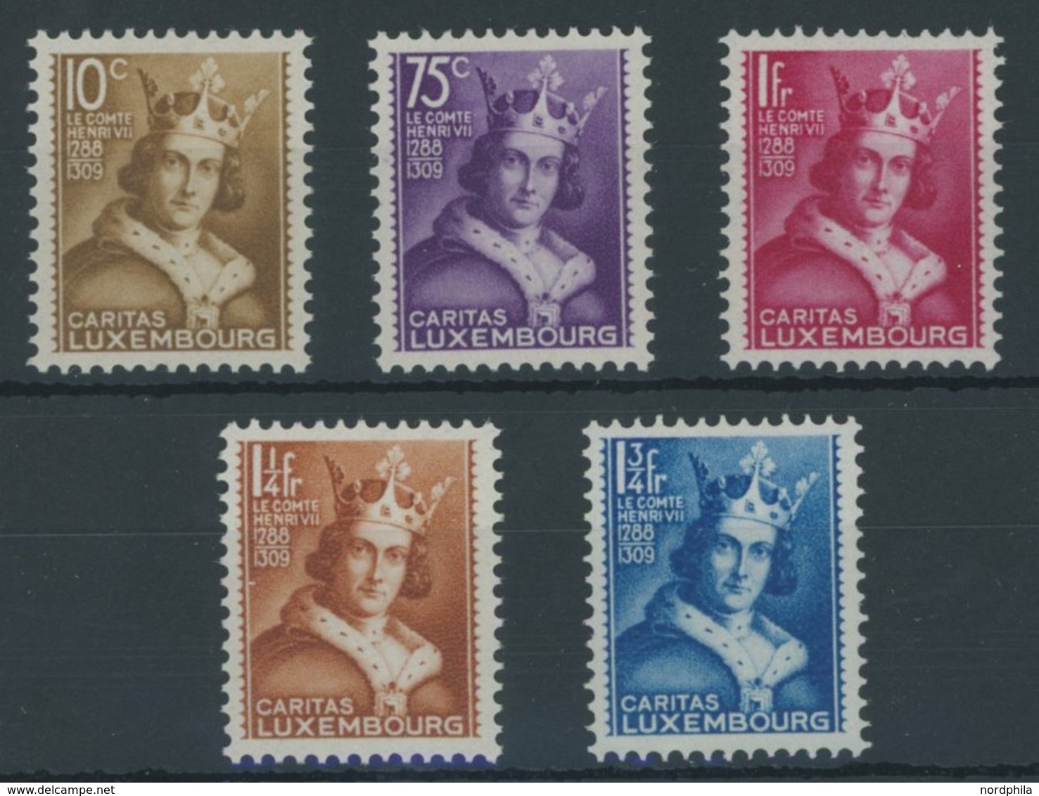 LUXEMBURG 252-56 **, 1933, Kinderhilfe, Prachtsatz, Mi. 140.- - Otros & Sin Clasificación