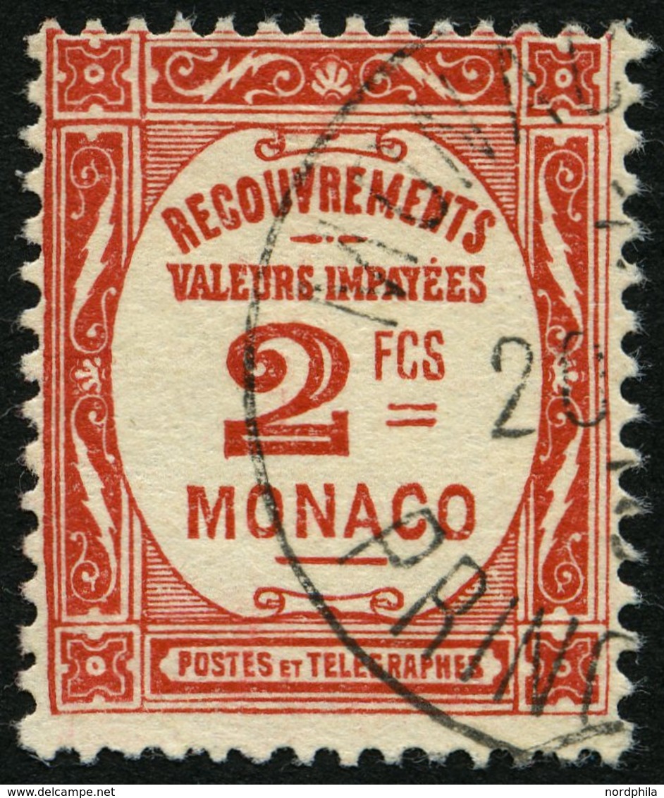 PORTOMARKEN P 26 O, 1932, 2 Fr. Rot, Pracht, Mi. 90.- - Postage Due