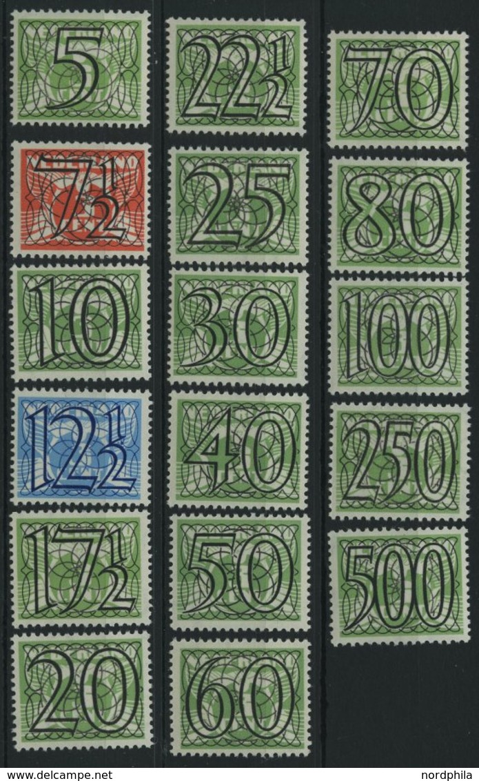 NIEDERLANDE 358-74 *, 1940, 5 - 500 C. Fliegende Taube, Falzrest, 17 Prachtwerte - Other & Unclassified