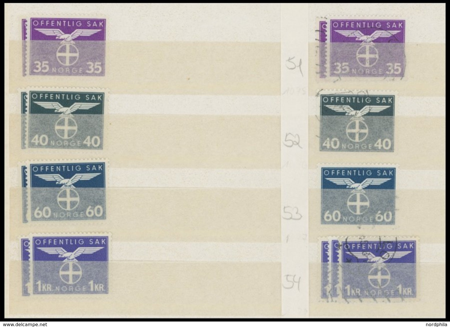 DIENSTMARKEN **,*,o , Kleine Partie Dienstmarken Von 1926-44, Fast Nur Prachterhaltung - Autres & Non Classés
