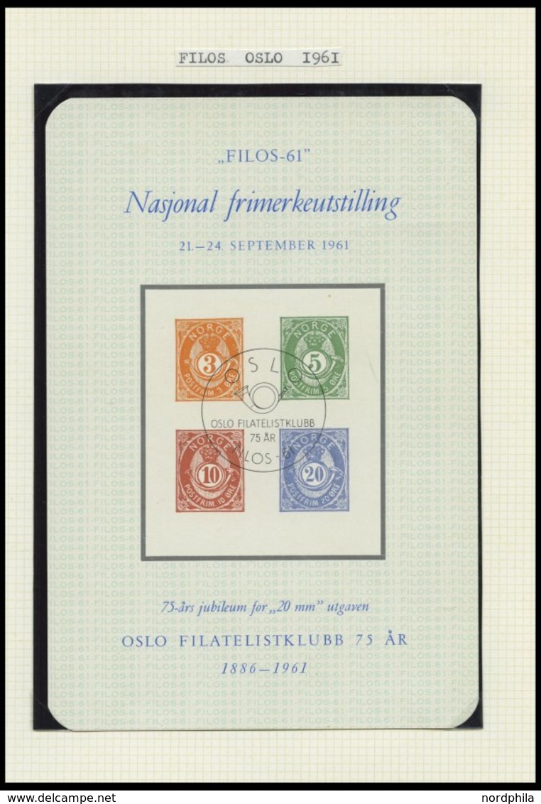 SAMMLUNGEN, LOTS *, 1951-91, 16 Verschiedene Minneblokker Mit Sonderstempel, Pracht - Collections