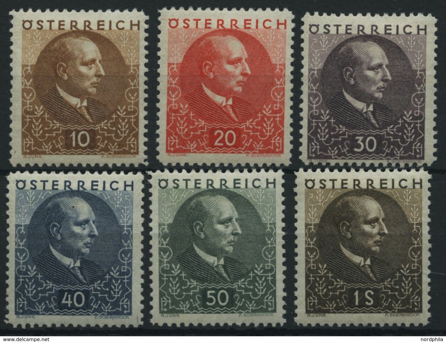 ÖSTERREICH 512-17 *, 1930, Lungenheilstädten, Falzrest, Prachtsatz - Autres & Non Classés