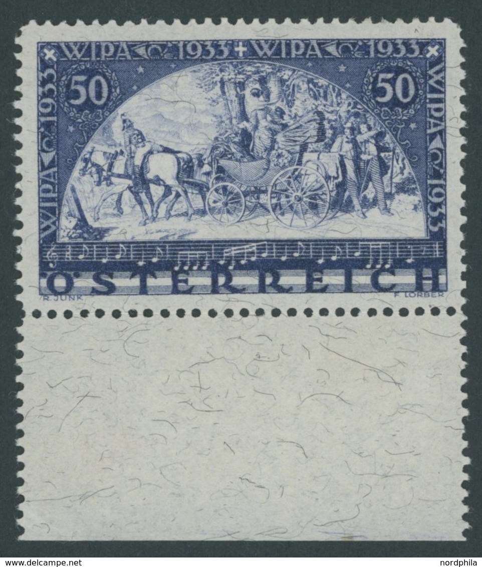 ÖSTERREICH 1918-1938 556A **, 1933, 50 G. WIPA, Faserpapier, Postfrisch, Pracht, Mi. 750.- - Sonstige & Ohne Zuordnung