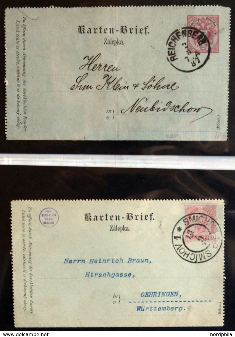 GANZSACHEN 1869-ca. 1920, Sammlung Von 62 Gebrauchten Ganzsachen (fast Nur Postkarten), Dabei Einige Bessere Abstempelun - Other & Unclassified