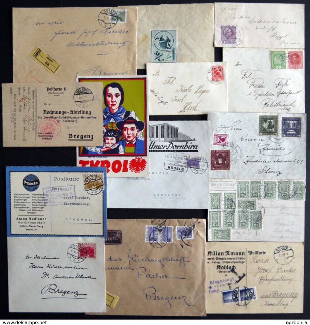 LOTS 1908-1938, Partie Von 56 Belegen, Fundgrube! - Other & Unclassified