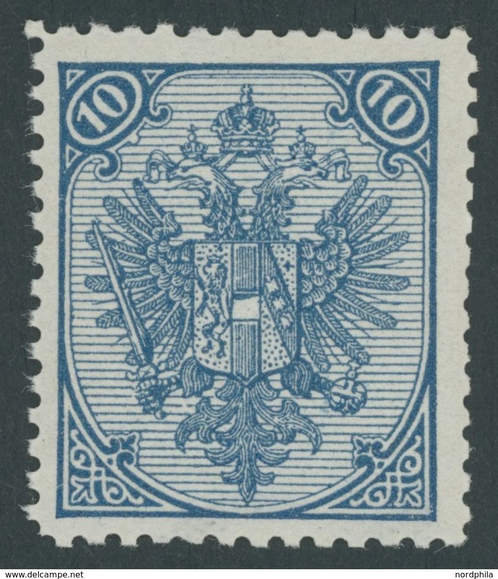 BOSNIEN UND HERZEGOWINA 5II/IIB **, 1895, Kreuzchen Type, Postfrisch, Gezähnt L 121/2, Rechts Teils Kurze Zähne Sonst Pr - Bosnia Erzegovina