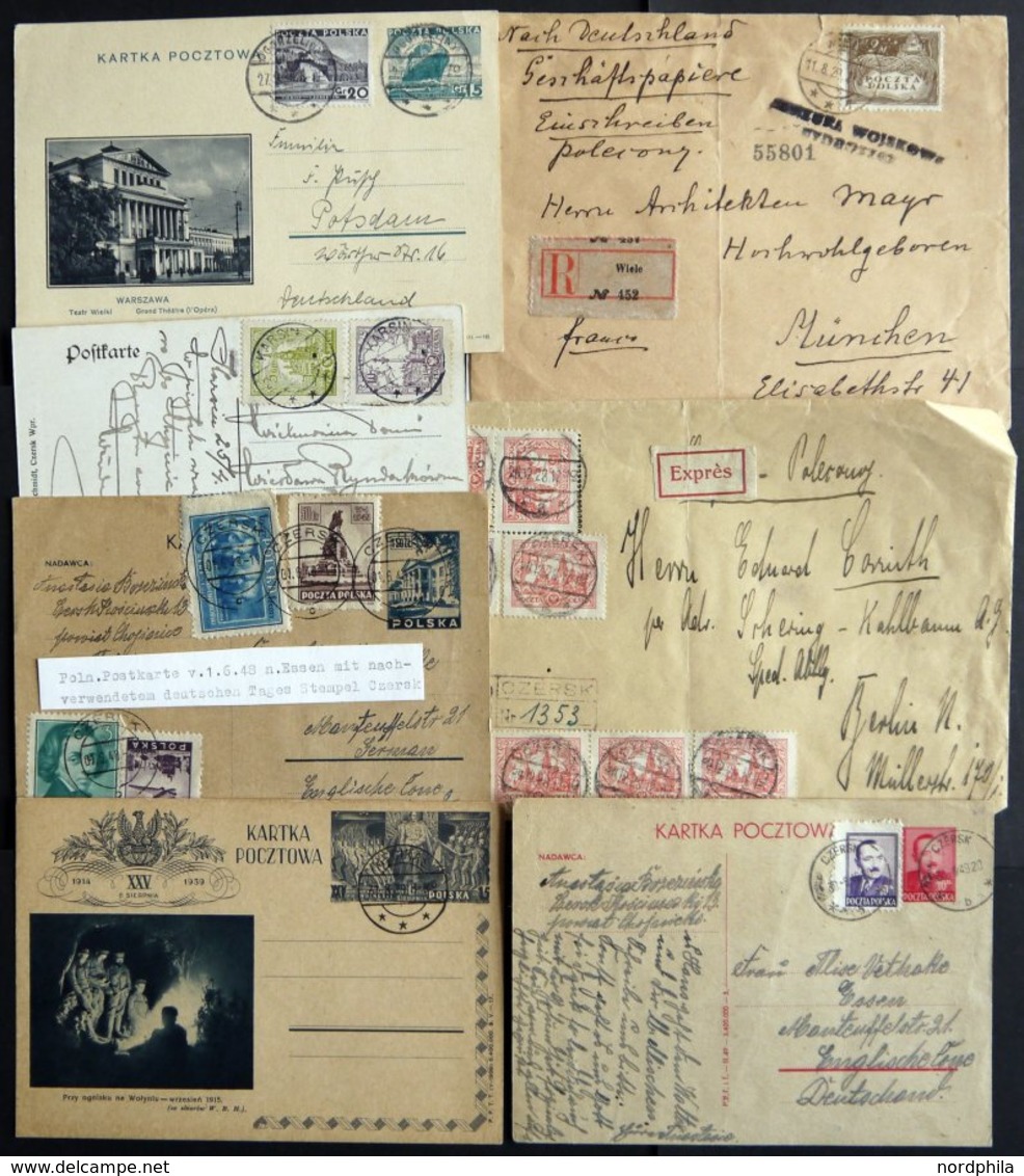 SAMMLUNGEN, LOTS 1920-49, 7 Verschiedene Belege Mit Stempeln Aus Westpreußen, Dabei Nachverwendete Deutsche Stempel, Fei - Collections