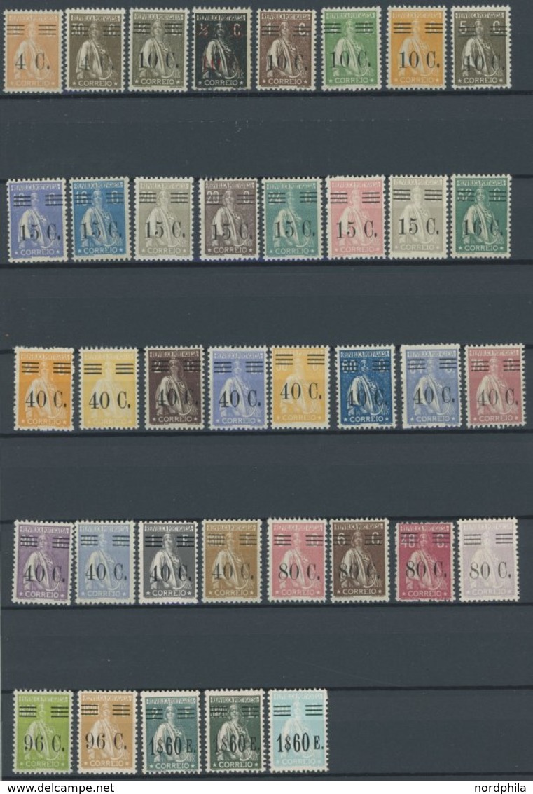 PORTUGAL 472-507 *, 1928/9, Ceres, Falzrest, Prachtsatz - Otros & Sin Clasificación
