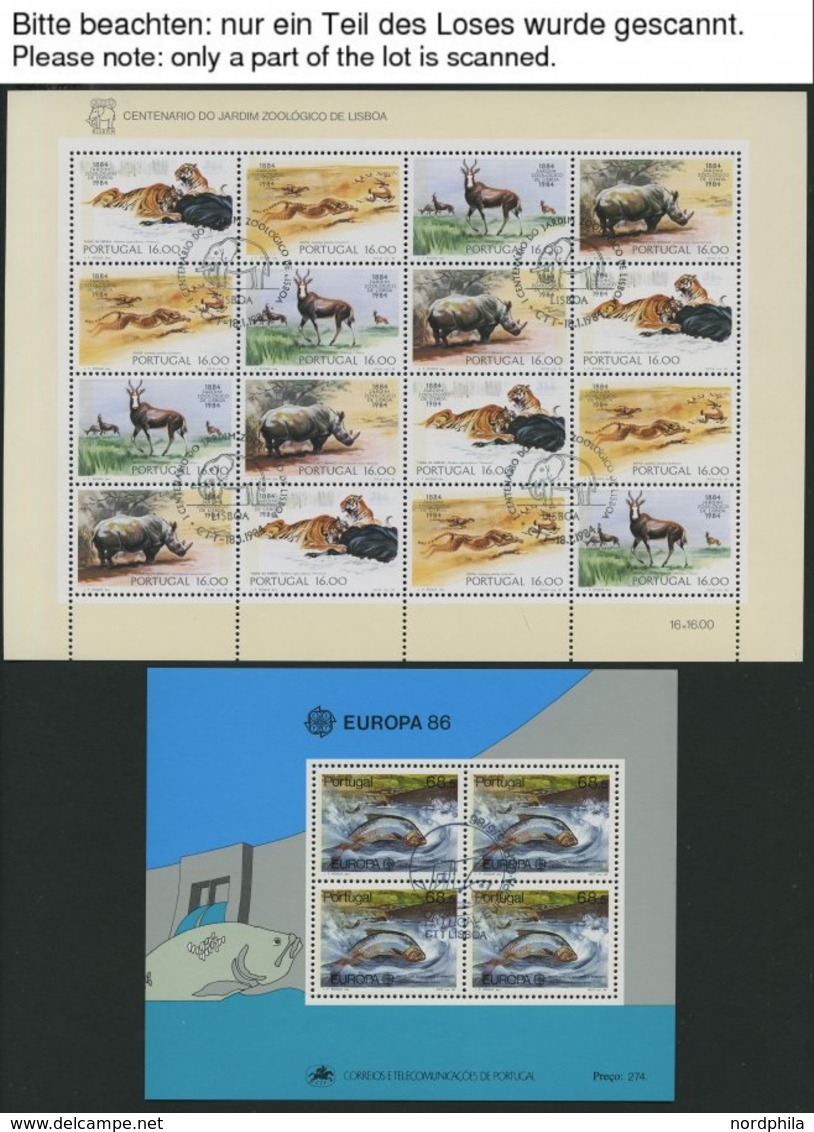 PORTUGAL Bl. 27-52 O, 1979-86, 26 Blocks Komplett Mit Ersttagsstempeln Und 2 Kleinbogen, Pracht, Mi. 261.- - Otros & Sin Clasificación