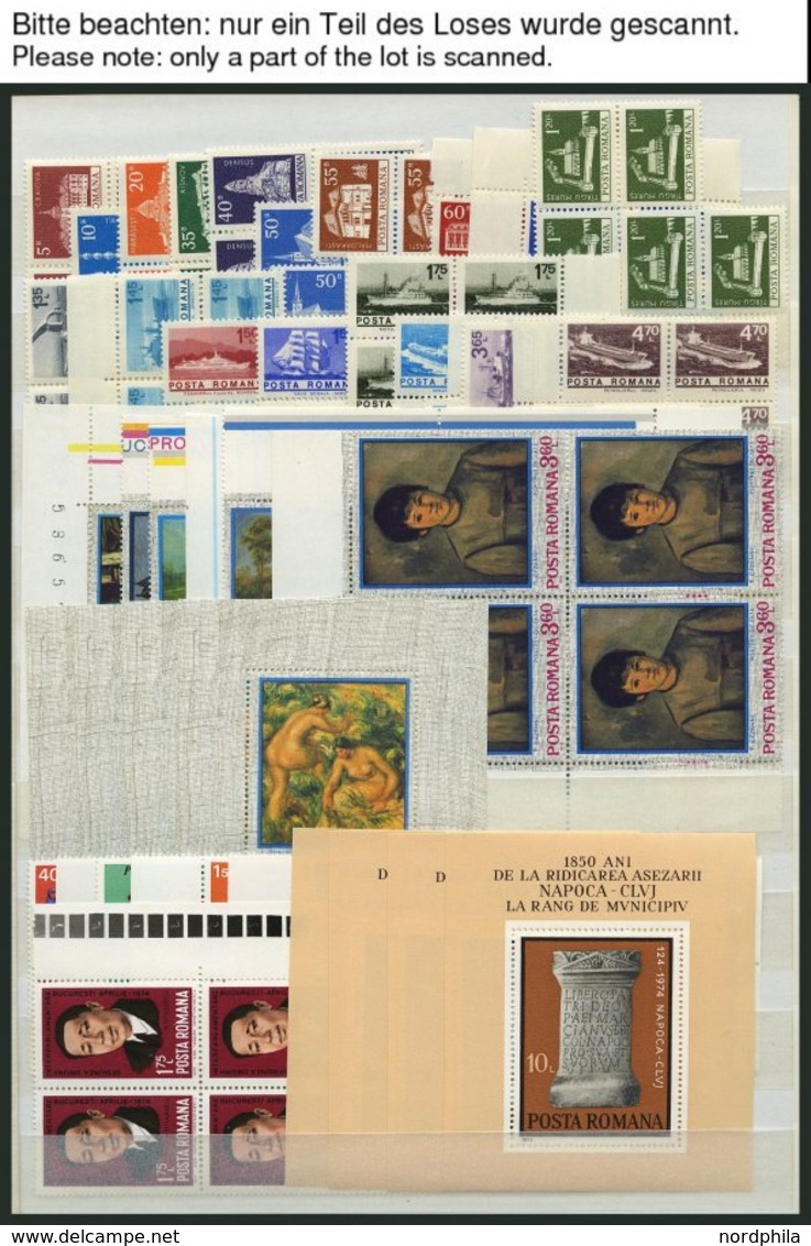 SAMMLUNGEN, LOTS **, 1974/5, Partie Verschiedener Kompletter Ausgaben Und Blocks, Je 4-5x, Pracht - Collections