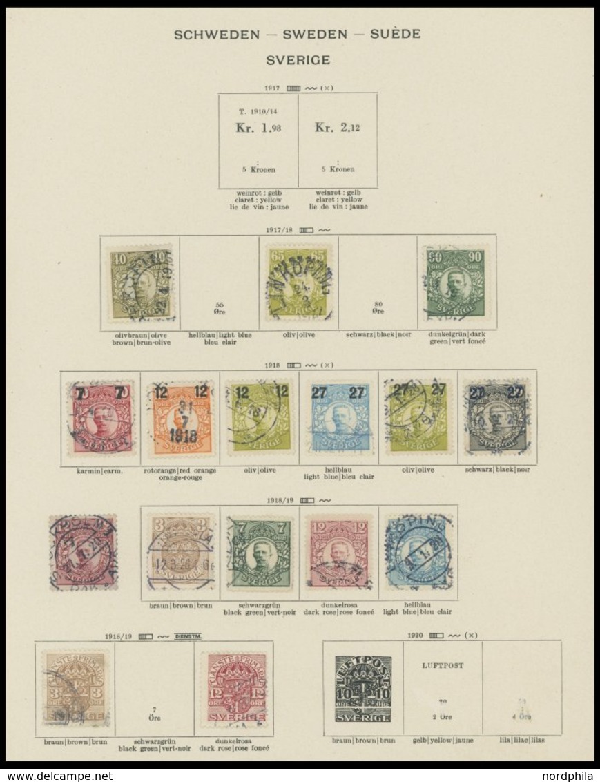 SAMMLUNGEN, LOTS o, *, 1855-1941, alter Sammlungsteil auf Seiten, etwas unterschiedlich, Mi. ca. 850.-