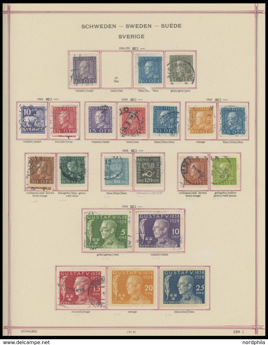 SAMMLUNGEN, LOTS O, Restsammlung Schweden Von 1858-1959 Mit Noch Mittleren Ausgaben, Fast Nur Prachterhaltung - Colecciones